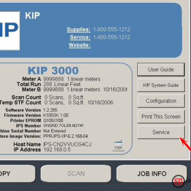 KIP工程复印机校准屏幕方法